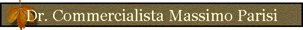 Dr. Commercialista Massimo Parisi